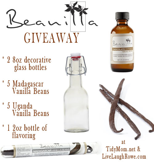 Beanilla Vanilla Extract Giveaway at TidyMom and LiveLaughRowe