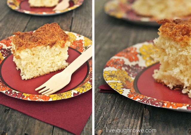 Bisquick Coffee Cake via LiveLaughRowe.com #recipe #breakfast