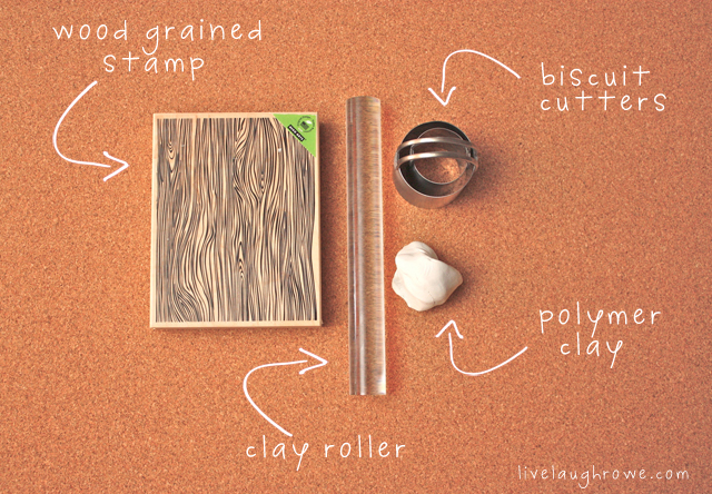 Polymer Clay Gift Tag Tutorial Supplies with livelaughrowe.com