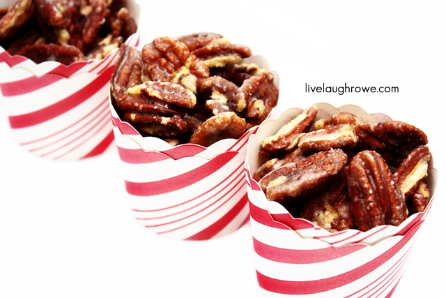 Mouthwatering Candied Pecans with LiveLaughRowe.com #recipe #pecans Candied Pecans