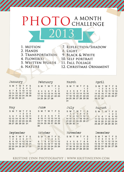 Photo a month challenge with LiveLaughRowe.com #photography #printable #2013 