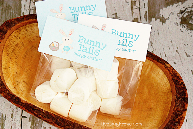 Bunny Tails Printable with LiveLaughRowe.com #Easter #bunny #printable easter printable