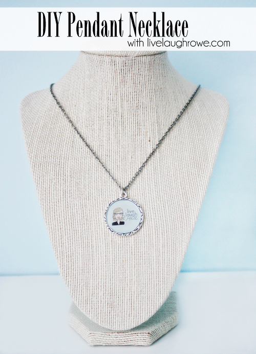 DIY Pendant Necklace with livelaughrowe.com #diy #jewelry diy pendant necklace