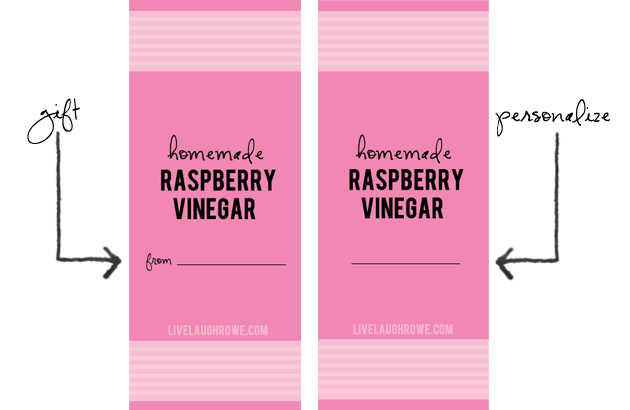 printable labels for vinegar