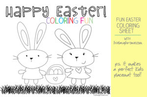 styled coloring sheet