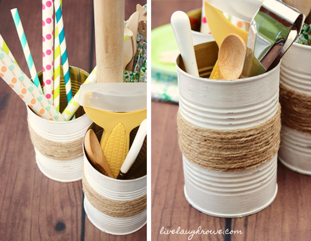 Rustic Twine Wrapped Vase | Repurposed Soup Can - Live ...