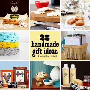 25 Fabulous and Affordable Handmade Gift Ideas with livelaughrowe.com
