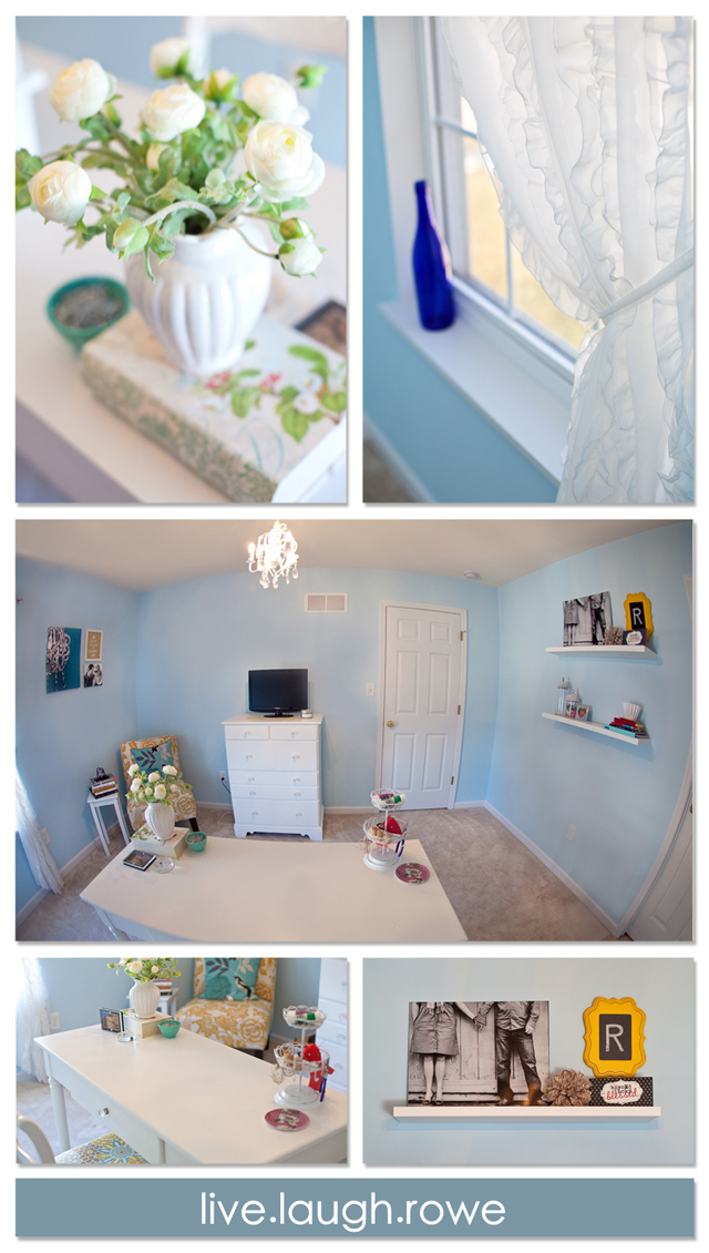 Shabby Chic Room Makeover with LiveLaughRowe.com #decor #diy #shabbychic Craft Room