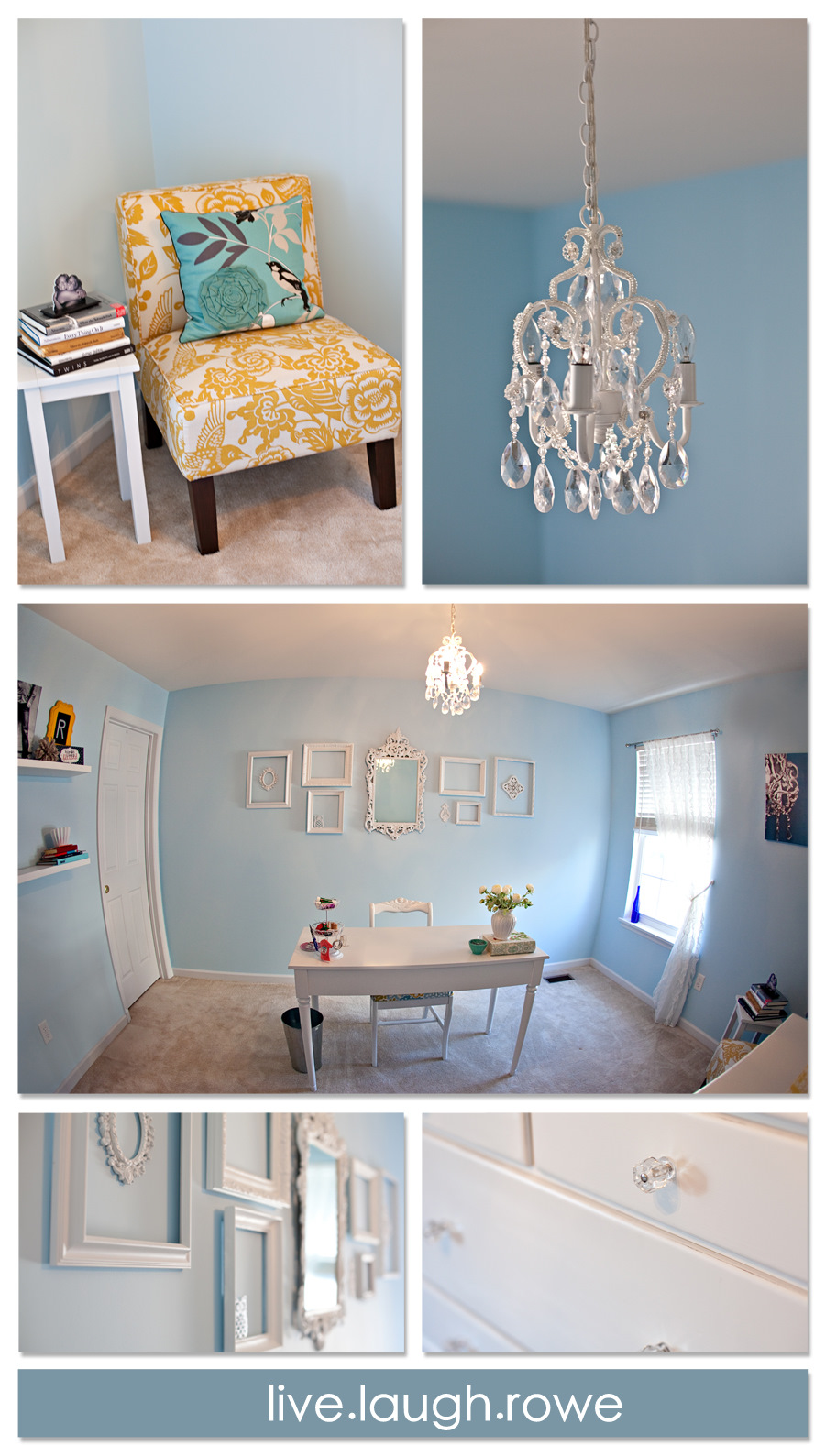Room Makeover with LiveLaughRowe.com #decor #diy #shabbychic shabby chic room