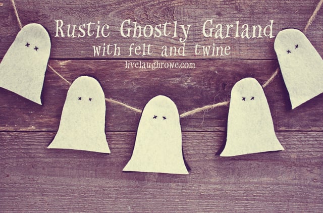 Rustic Ghostly Garland with livelaughrowe.com