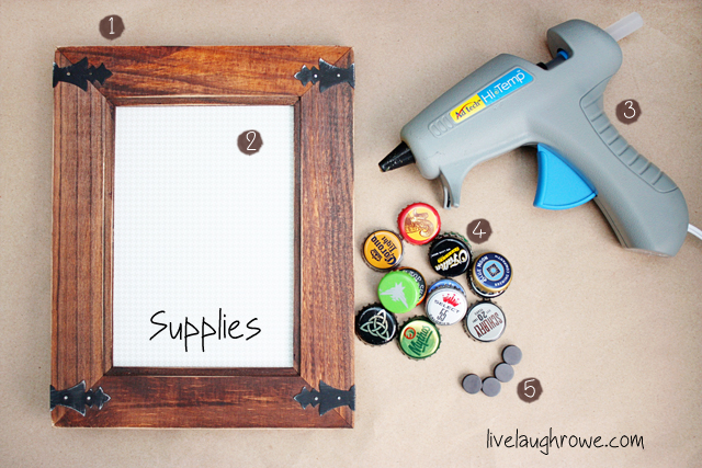 Diy Bottle Cap Magnetic Boards Live Laugh Rowe Diy Bottle Cap Magnetic Board